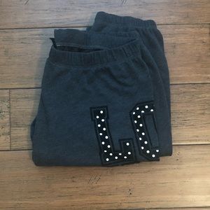 Pink Victoria’s Secret gray jogger sweatpants